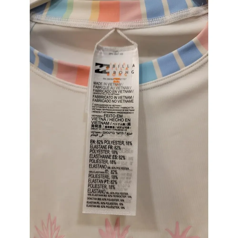 Billabong Girl's Stoked On Stripes Long Sleeve Rashguard
